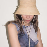 Aries Hat in Tan Toquilla Straw - CLYDE