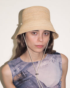 Aries Hat in Tan Toquilla Straw - CLYDE