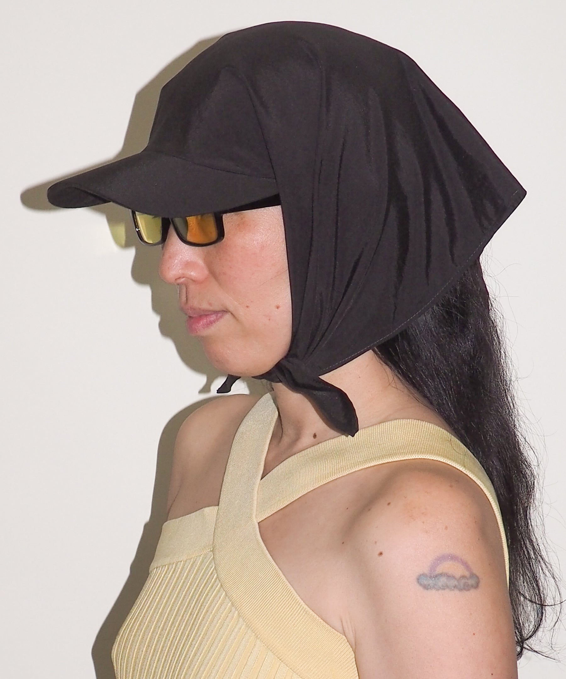 Brim Scarf in Black - CLYDE