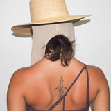 Cielo Hat w. Shade in Tan Toquilla Straw - CLYDE