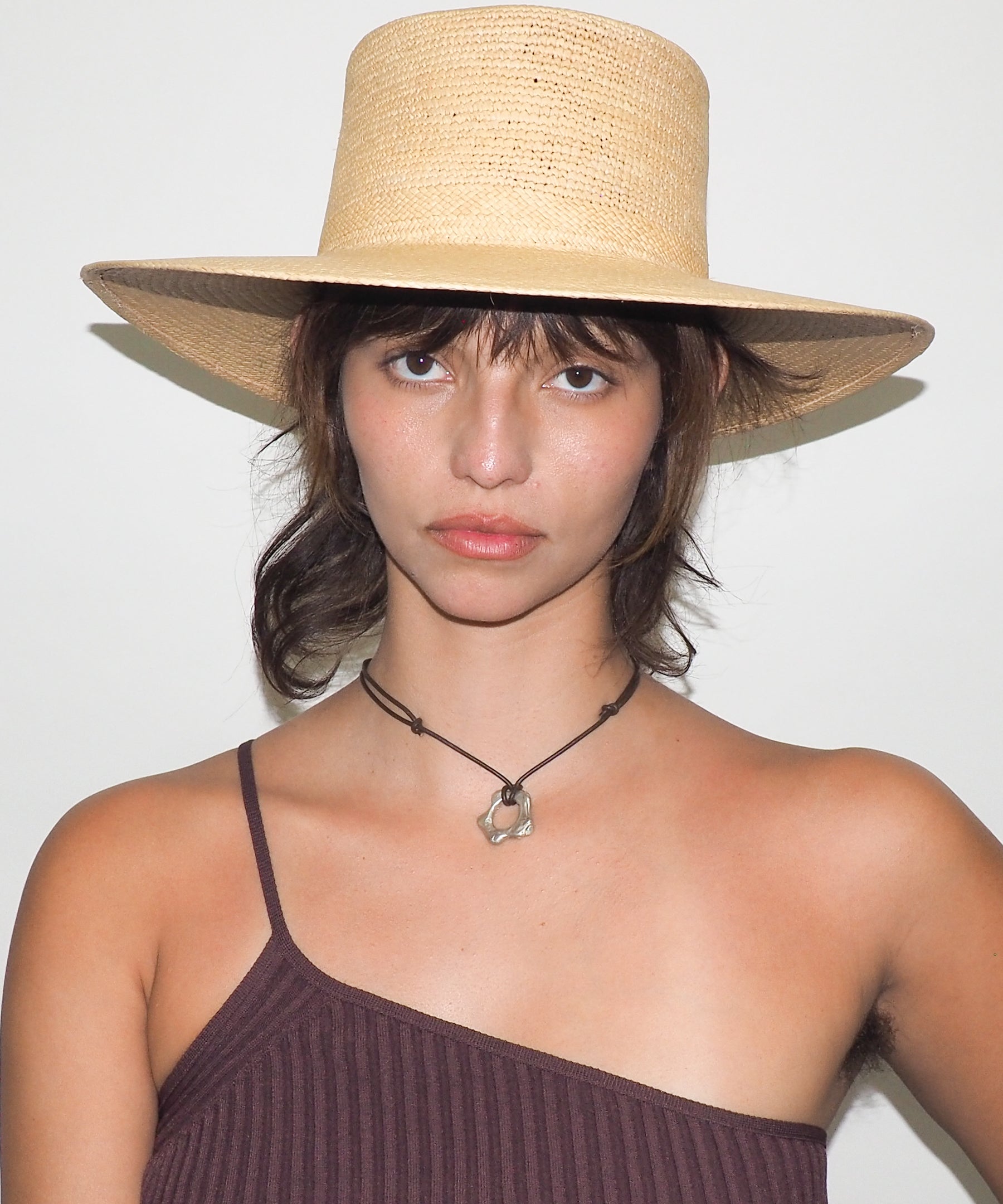 Cielo Hat in Tan Toquilla Straw - CLYDE