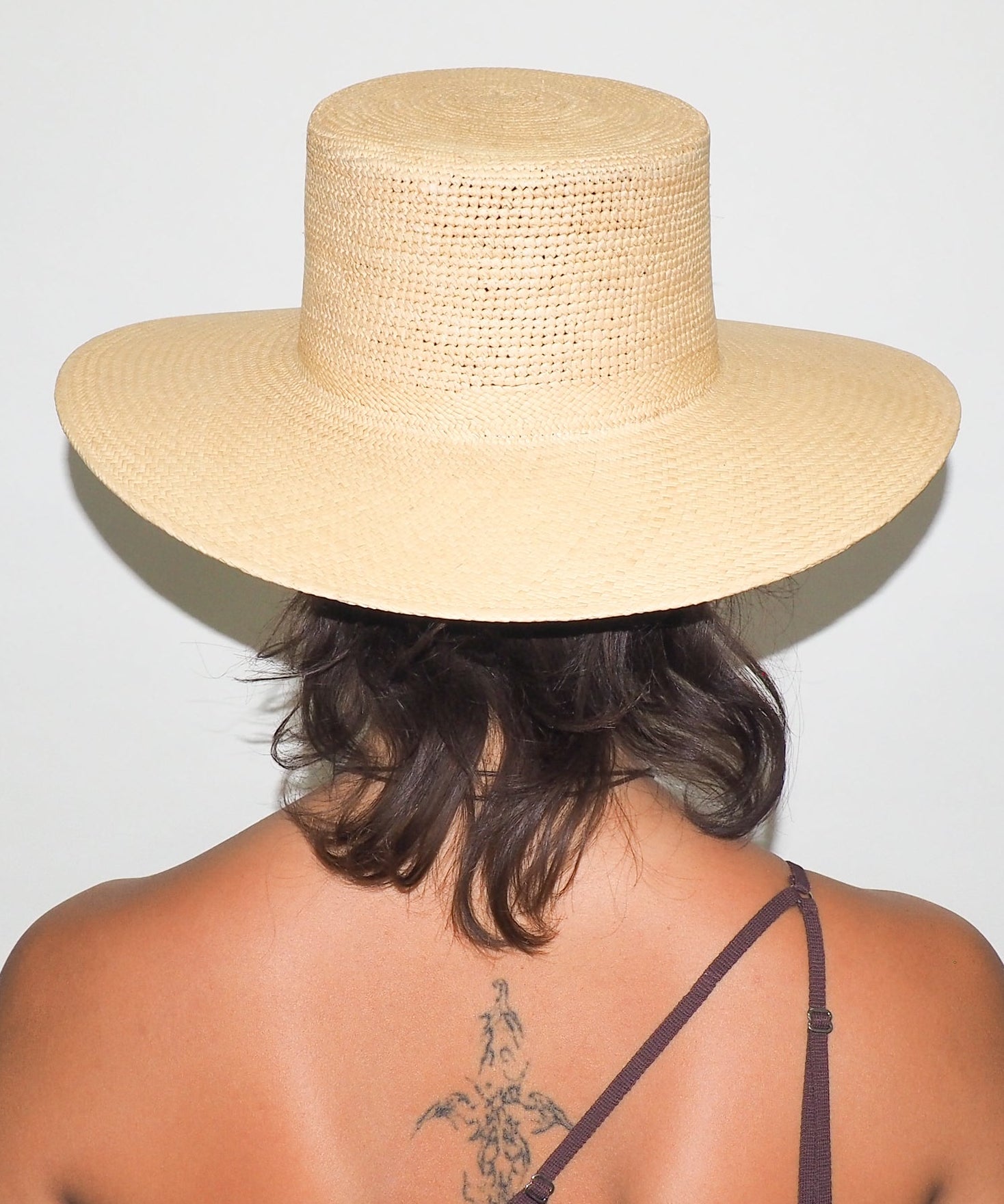Cielo Hat in Tan Toquilla Straw - CLYDE