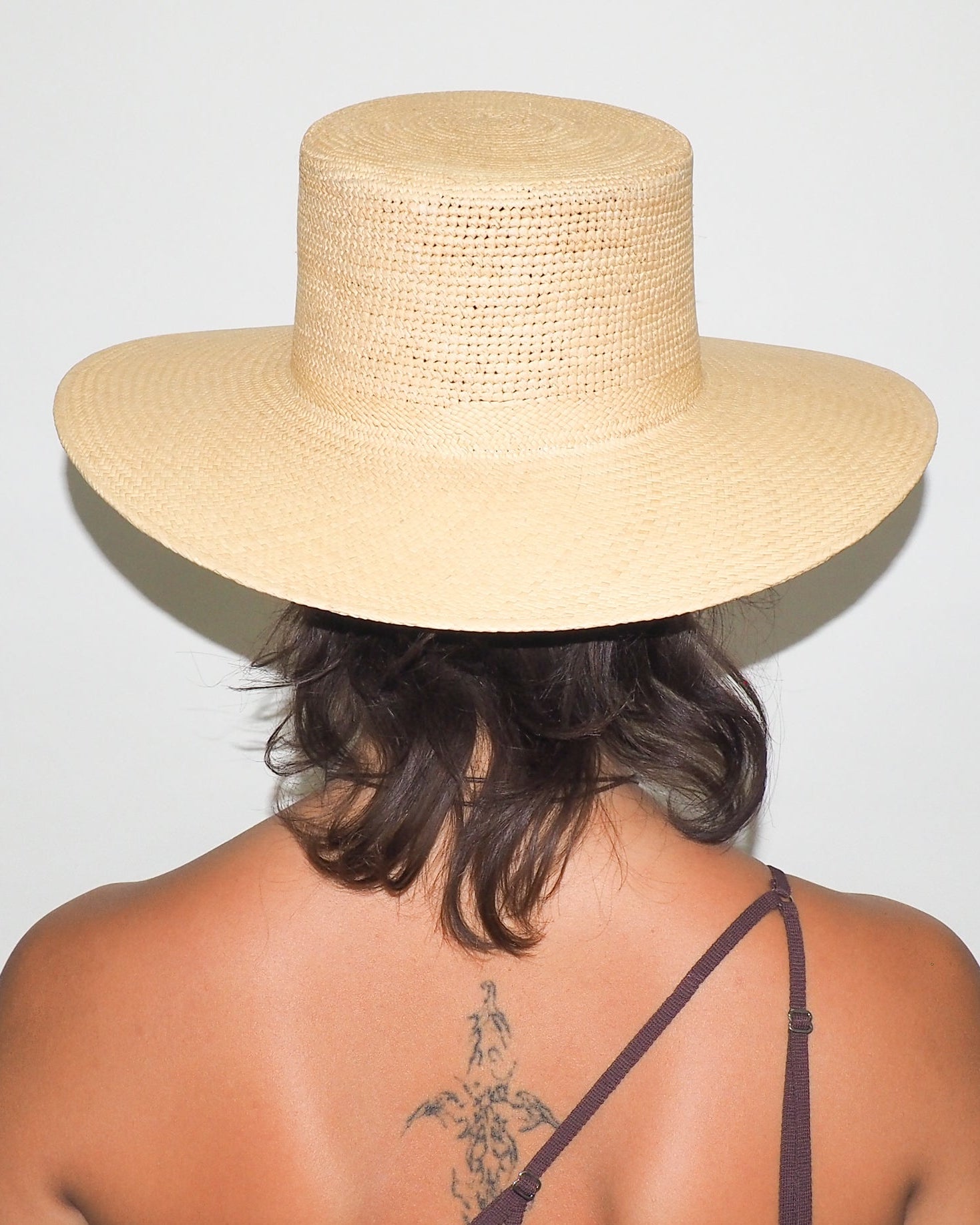 Cielo Hat in Tan Toquilla Straw - CLYDE