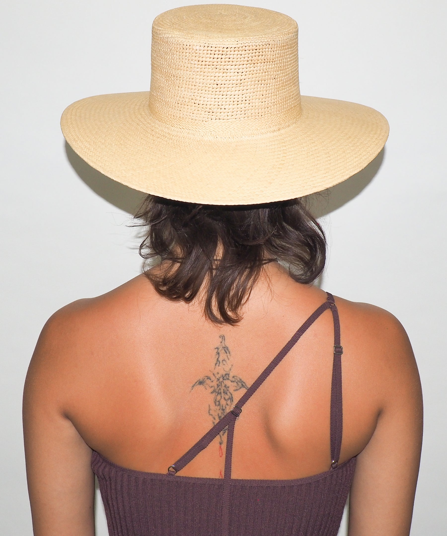 Cielo Hat in Tan Toquilla Straw - CLYDE
