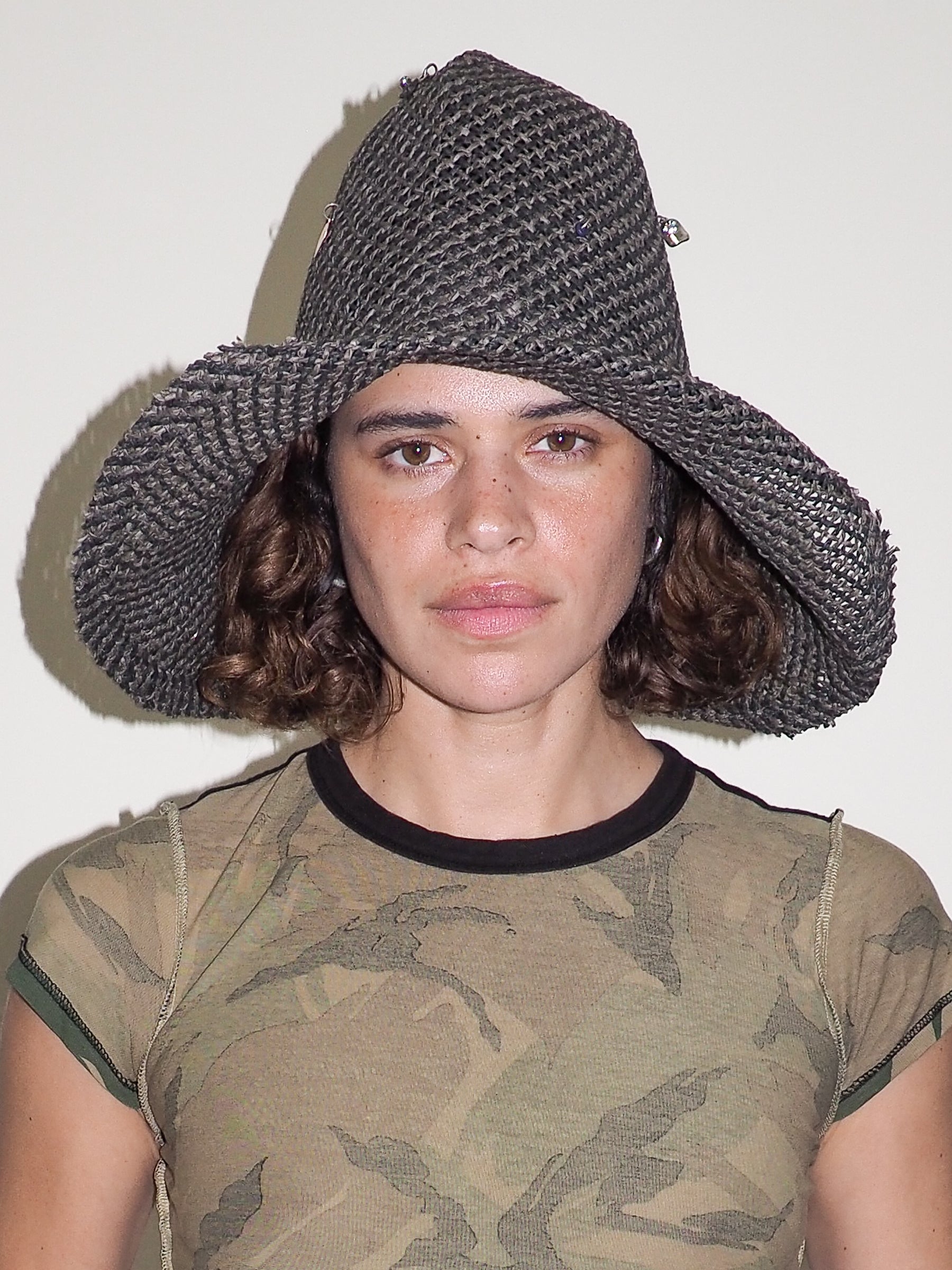 Charm Hat in Charcoal Weave Toyo Straw - CLYDE