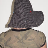 Charm Hat in Charcoal Weave Toyo Straw - CLYDE