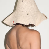 Charm Hat in Cream Toyo Straw - CLYDE