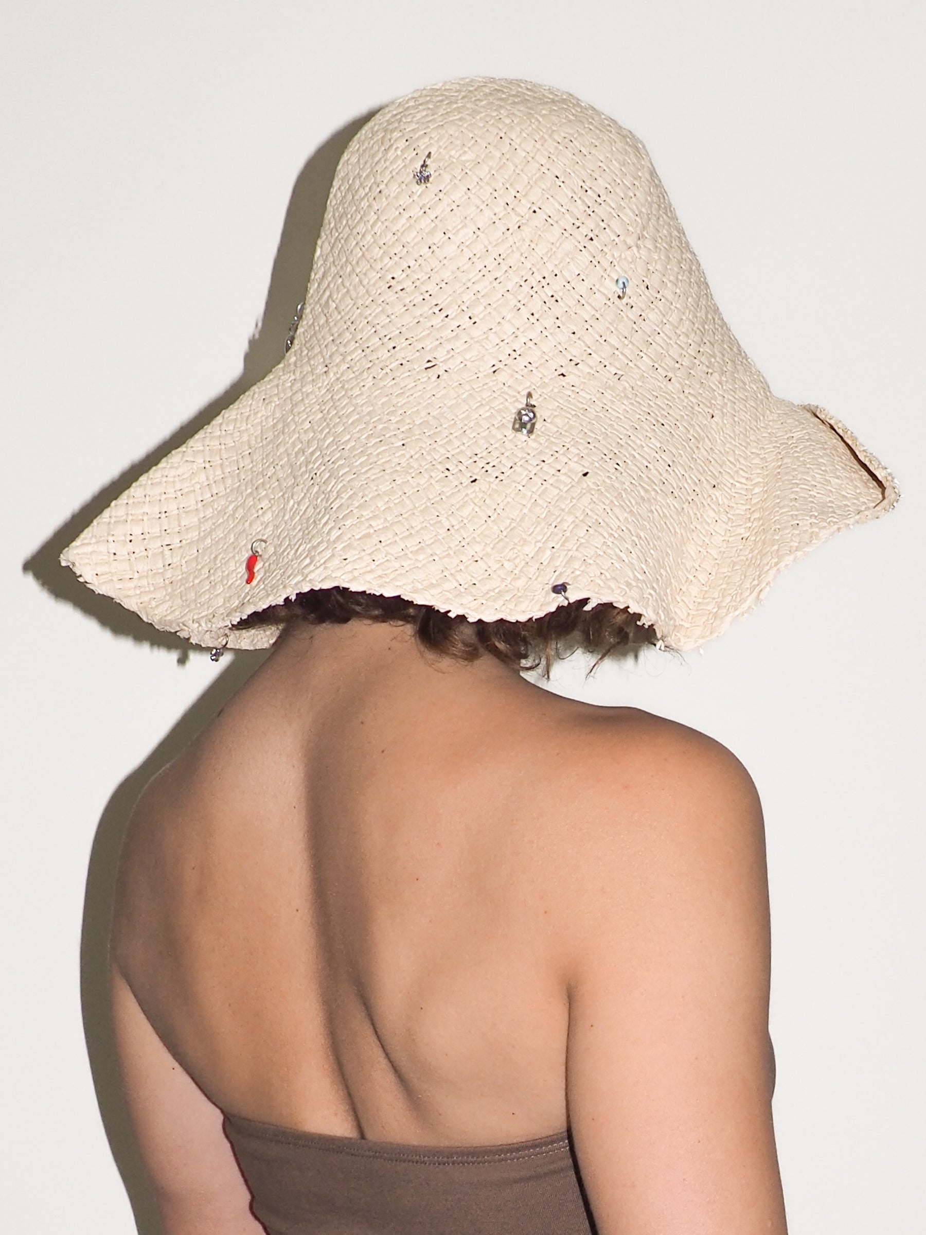 Charm Hat in Cream Toyo Straw - CLYDE