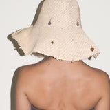 Charm Hat in Cream Toyo Straw - CLYDE