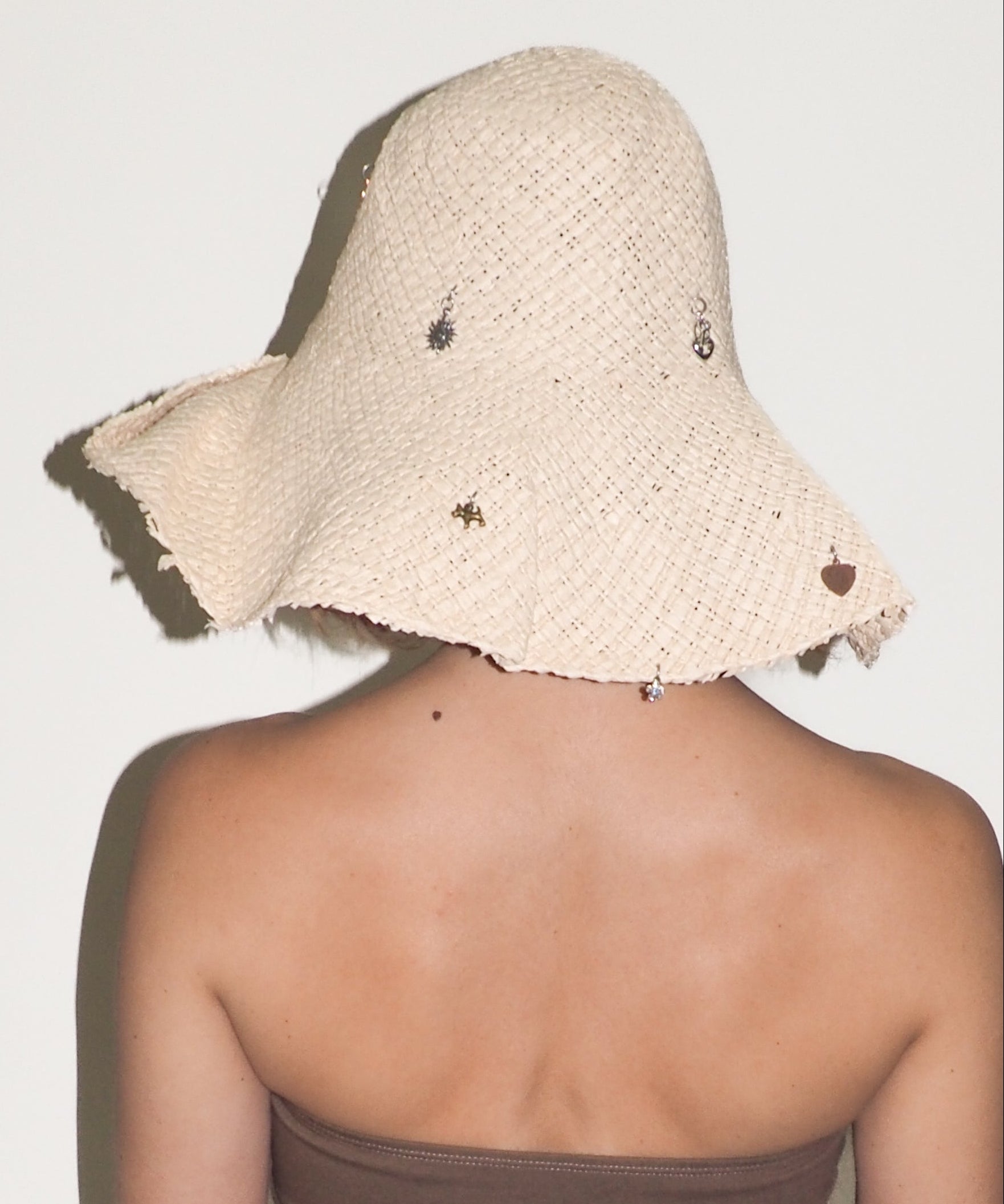 Charm Hat in Cream Toyo Straw - CLYDE