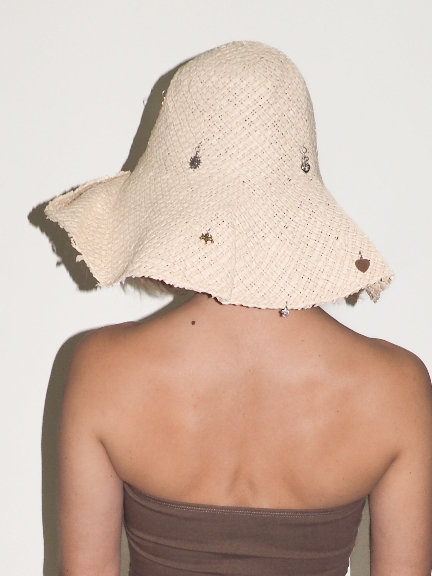 Charm Hat in Cream Toyo Straw - CLYDE