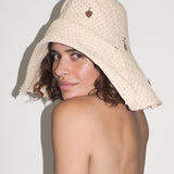 Charm Hat in Cream Toyo Straw - CLYDE