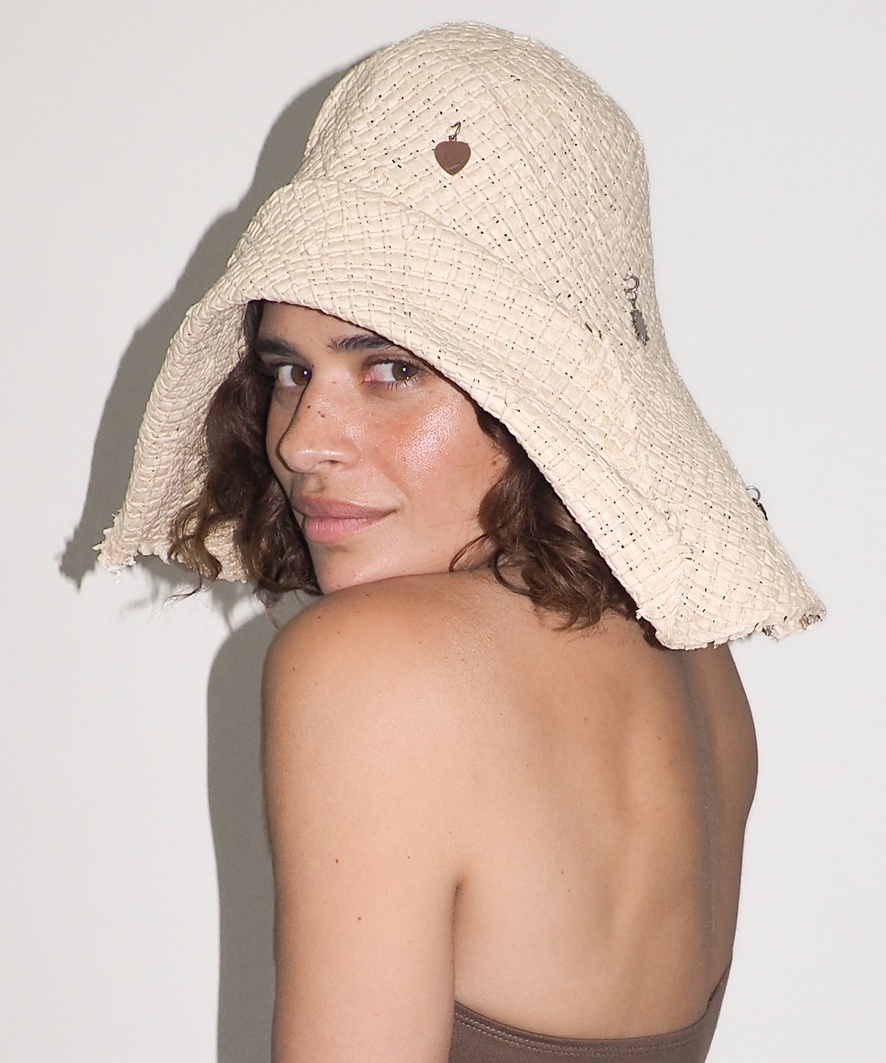 Charm Hat in Cream Toyo Straw - CLYDE