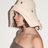 Charm Hat in Cream Toyo Straw - CLYDE