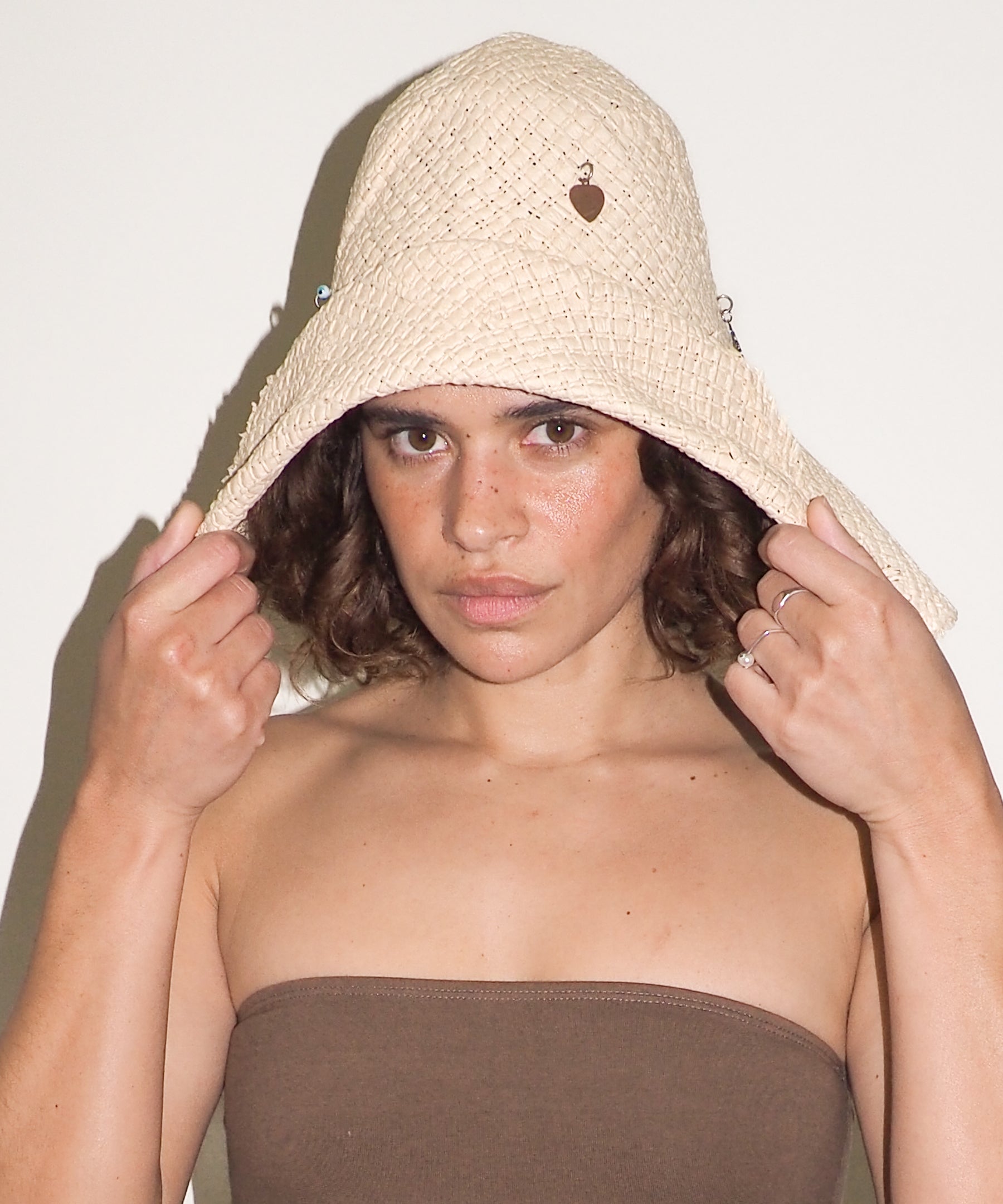 Charm Hat in Cream Toyo Straw - CLYDE