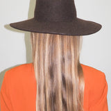 Dai Hat in Brown Melange Wool - CLYDE