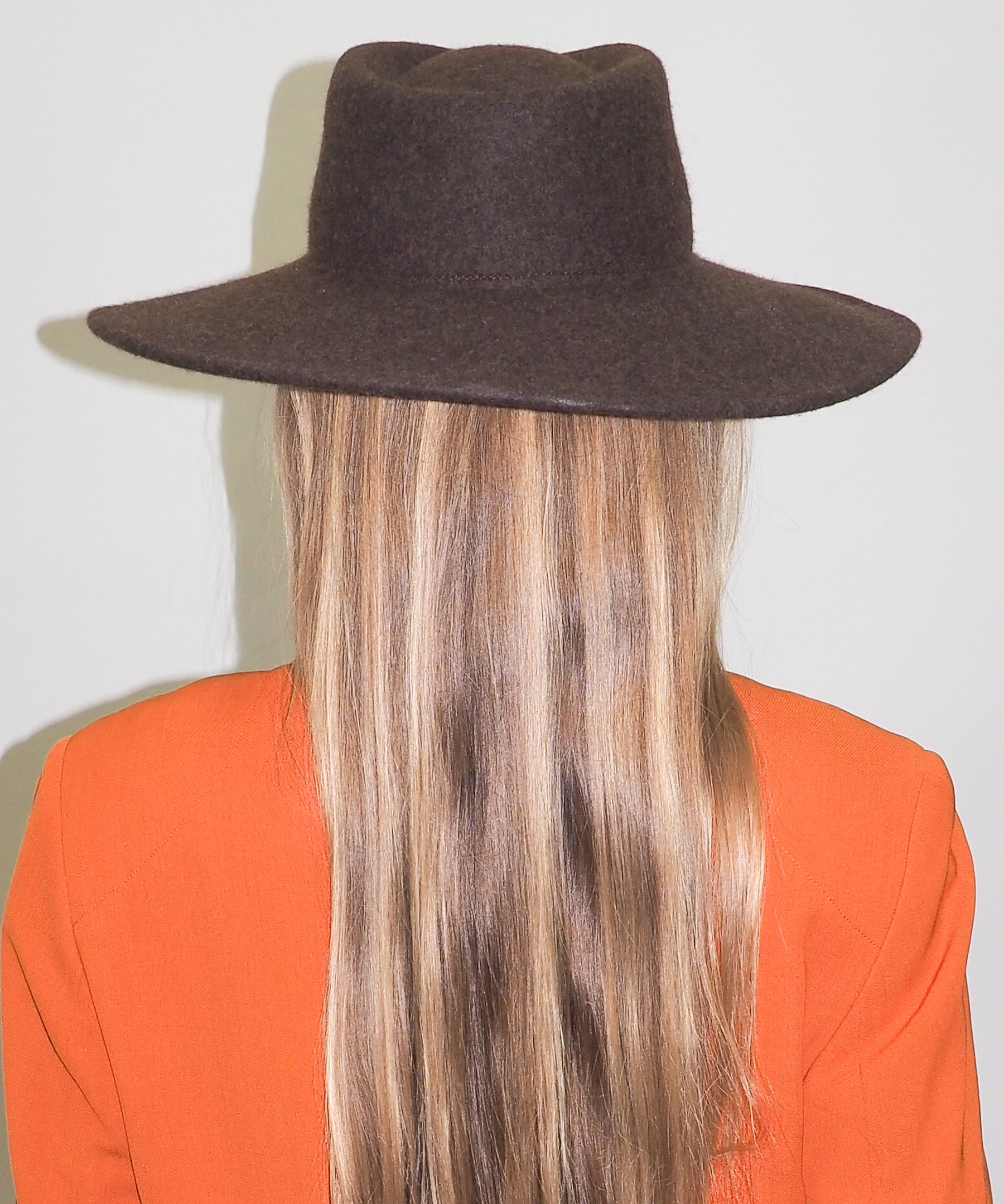 Dai Hat in Brown Melange Wool - CLYDE