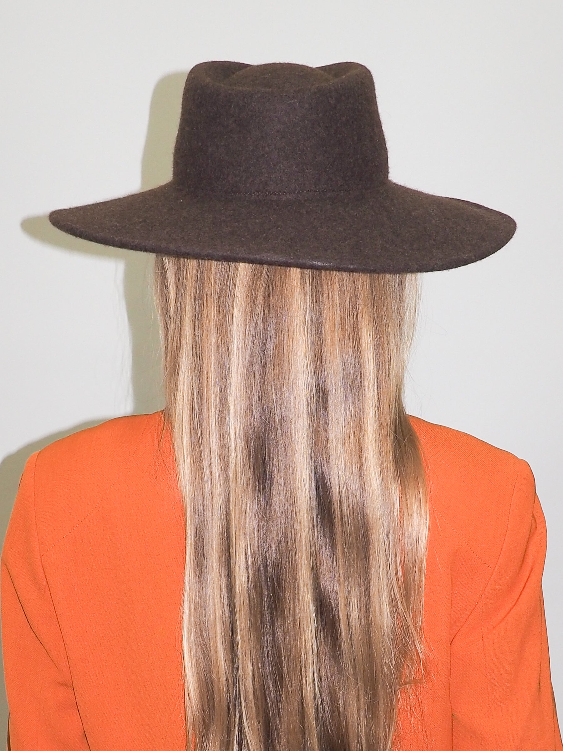 Dai Hat in Brown Melange Wool - CLYDE