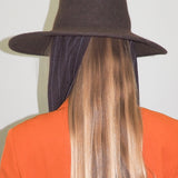 Dai Hat w. Scarves in Brown Melange - CLYDE