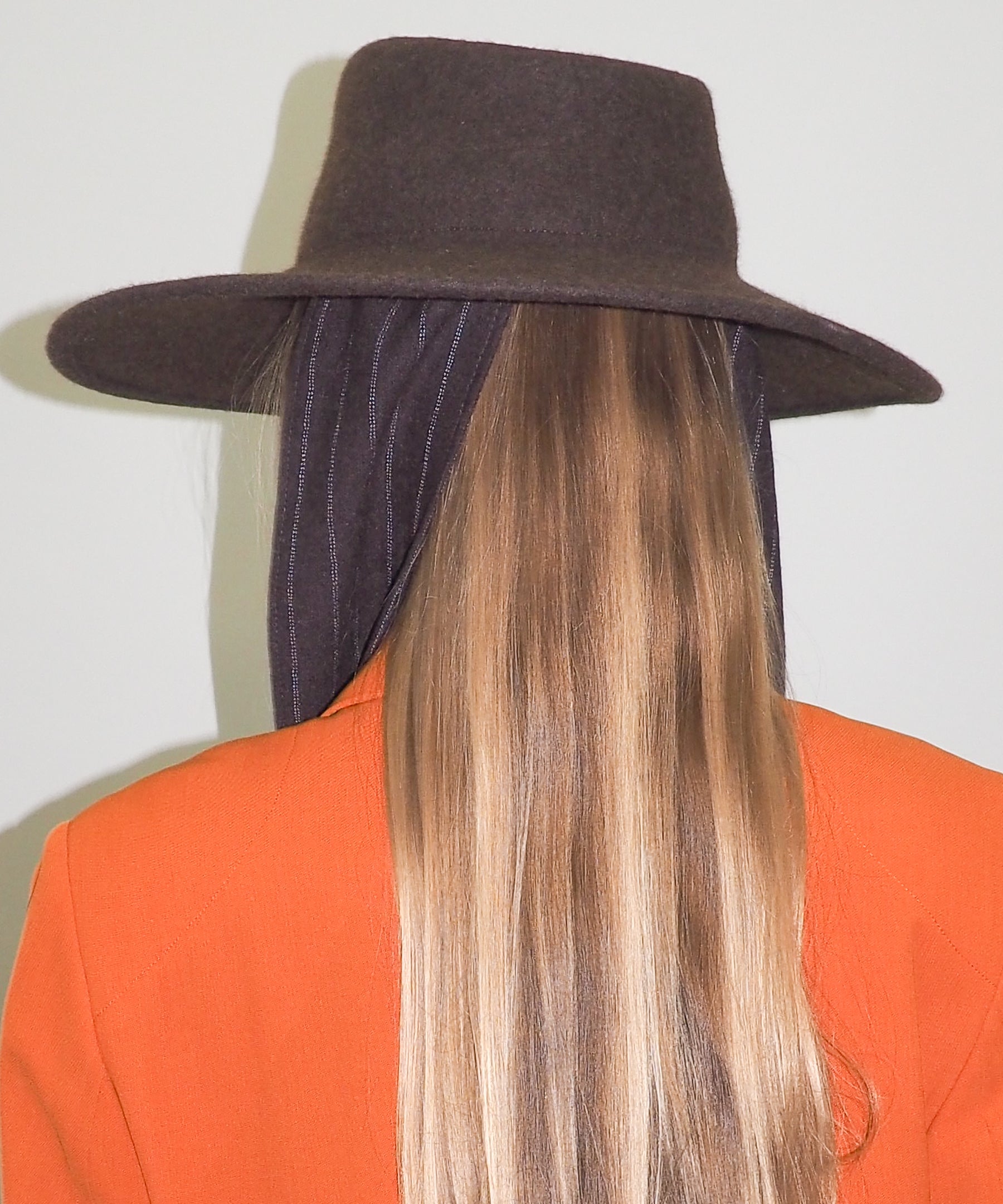 Dai Hat w. Scarves in Brown Melange - CLYDE