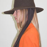 Dai Hat w. Scarves in Brown Melange - CLYDE