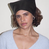 Lambskin Handkerchief in Black - CLYDE