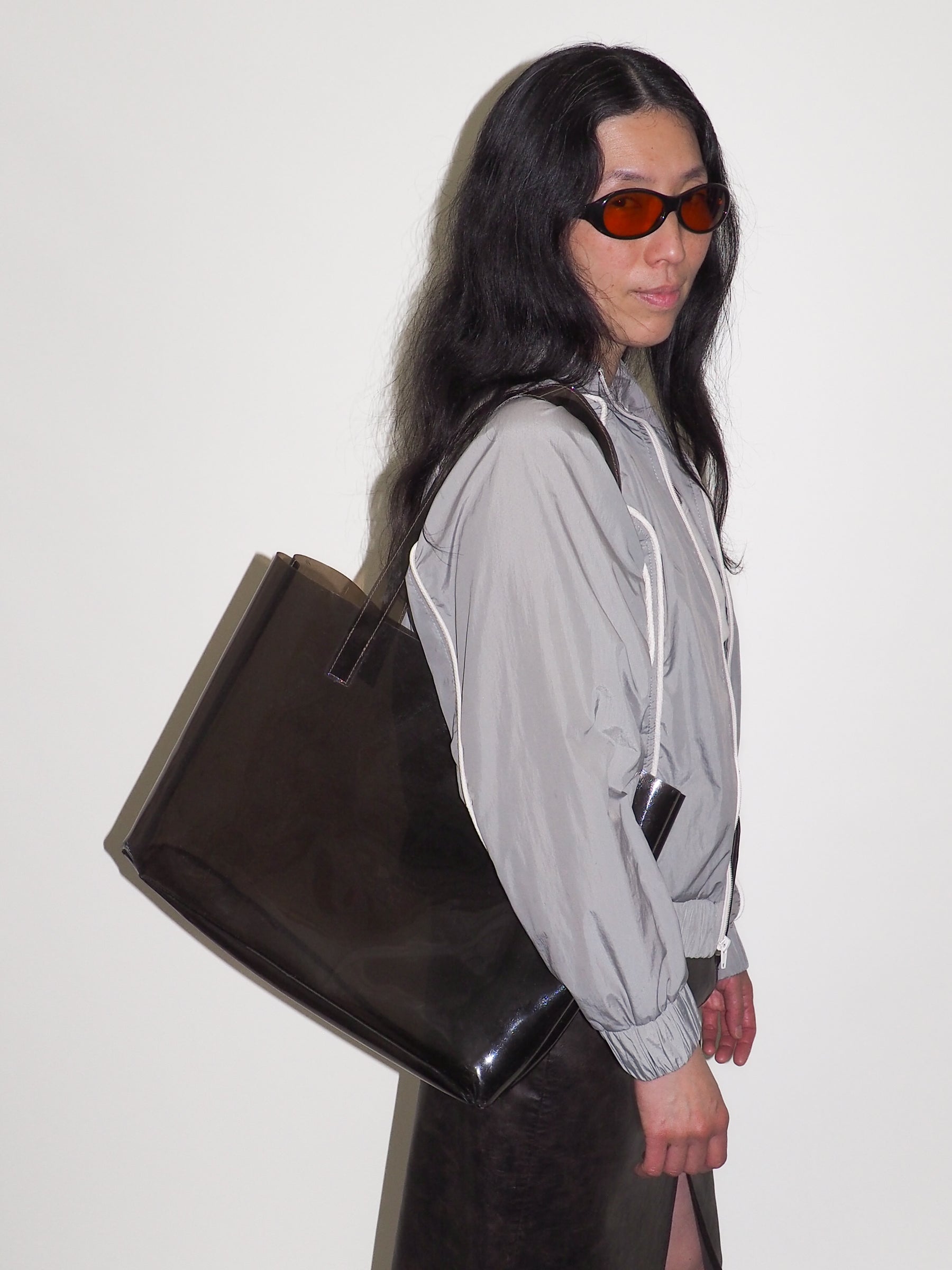 Mirage Tote in Smoke Vinyl - CLYDE