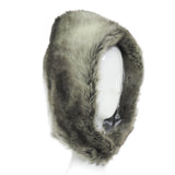 Sno Hood in Grey Faux Chinchilla - CLYDE