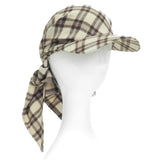Brim Scarf in Brown & Beige Plaid Flannel - CLYDE