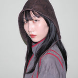 Volo Hat in Brown Python Effect Lambskin - CLYDE