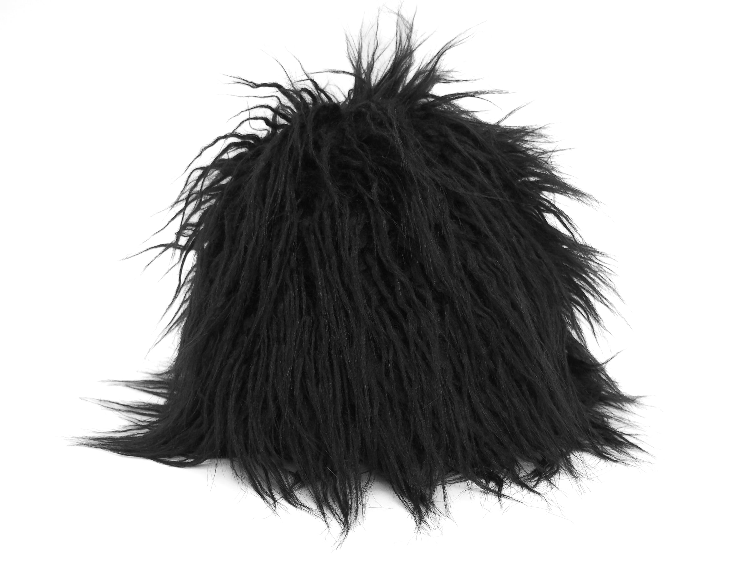 Faux Fur Toque in Black Faux Yak - CLYDE