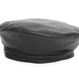 Lambskin Beret in Black - CLYDE