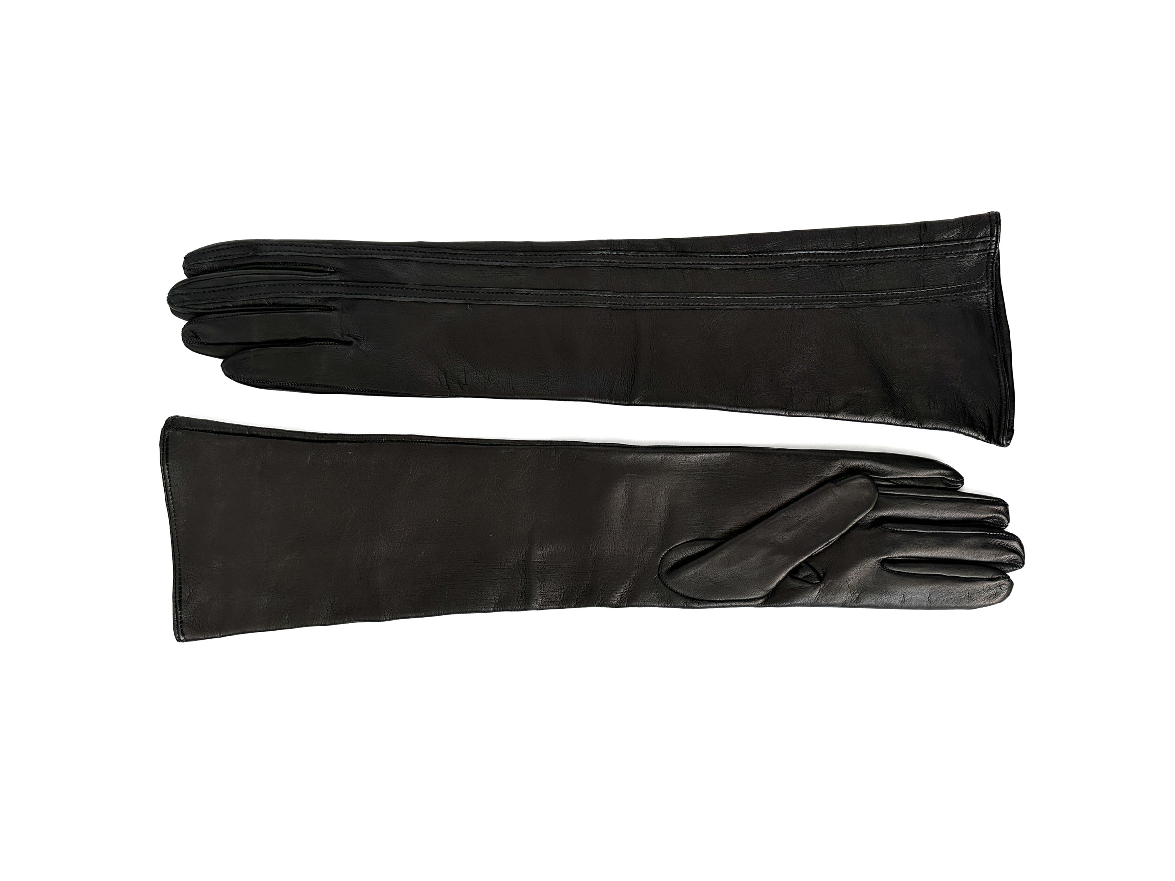 Racing Gloves in Black w. Black Stripe - CLYDE