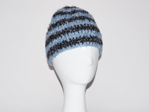 Skullcap Sky & Charcoal Stripe - CLYDE