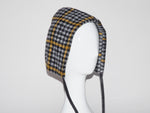 Volo Hat Black & Yellow Check Wool Fleece - CLYDE