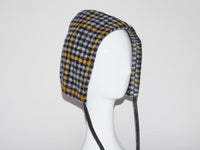 Volo Hat Black & Yellow Check Wool Fleece - CLYDE