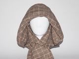 Mala Hat Brown & Tan Tartan Wool - CLYDE