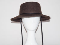 Telescope Hat Brown Melange Wool - CLYDE