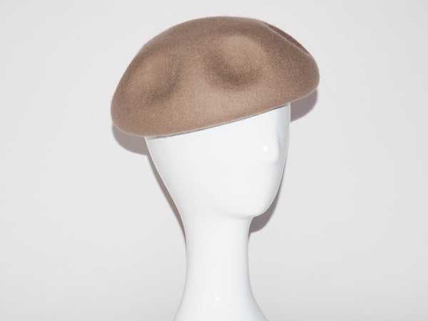 Dent Beret Taupe Wool - CLYDE