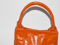 Nalisa Bag in Carmel Patent Lambskin - CLYDE