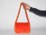 Minerva Bag Reversible Orange Shearling - CLYDE