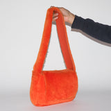 Minerva Bag Reversible Orange Shearling - CLYDE