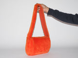 Minerva Bag Reversible Orange Shearling - CLYDE