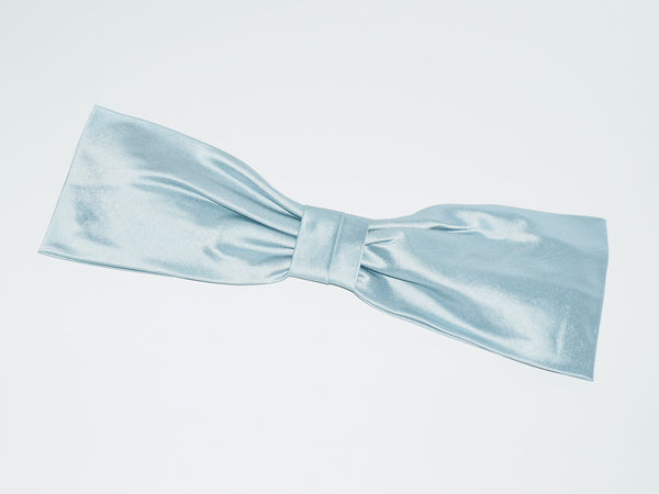 Silk Dupioni Hair Bow Ice - CLYDE