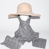 Pearl Hat Camel Wool w. Box Plaid - CLYDE