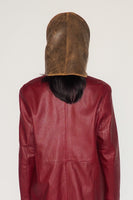 Lambskin Bonnet in Distressed Moto - CLYDE