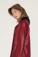 Lambskin Bonnet in Distressed Moto - CLYDE