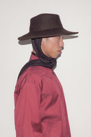 Dai Hat w. Scarves in Brown Melange - CLYDE