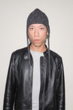 Earflap Beanie in Charcoal - CLYDE