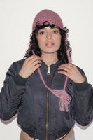 Earflap Beanie in Pink - CLYDE